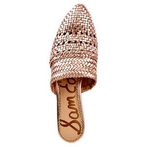 SAM EDELMAN Metallic Woven Slip-On Mule